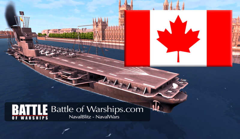 Canada Vs Pirate Ijn Shinano Flag Comparison Battle Of Warships