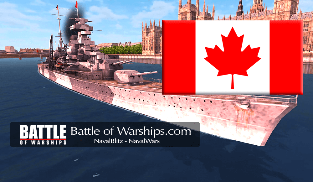 ADMIRAL HIPPER and CANADA flag - Battle of Warships