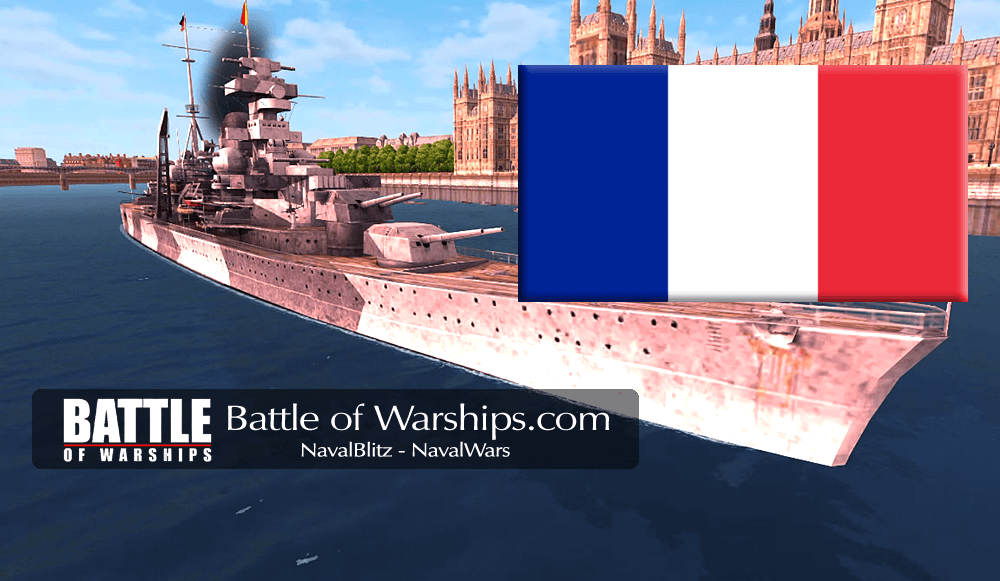 ADMIRAL HIPPER and FRANCE flag - Battle of Warships