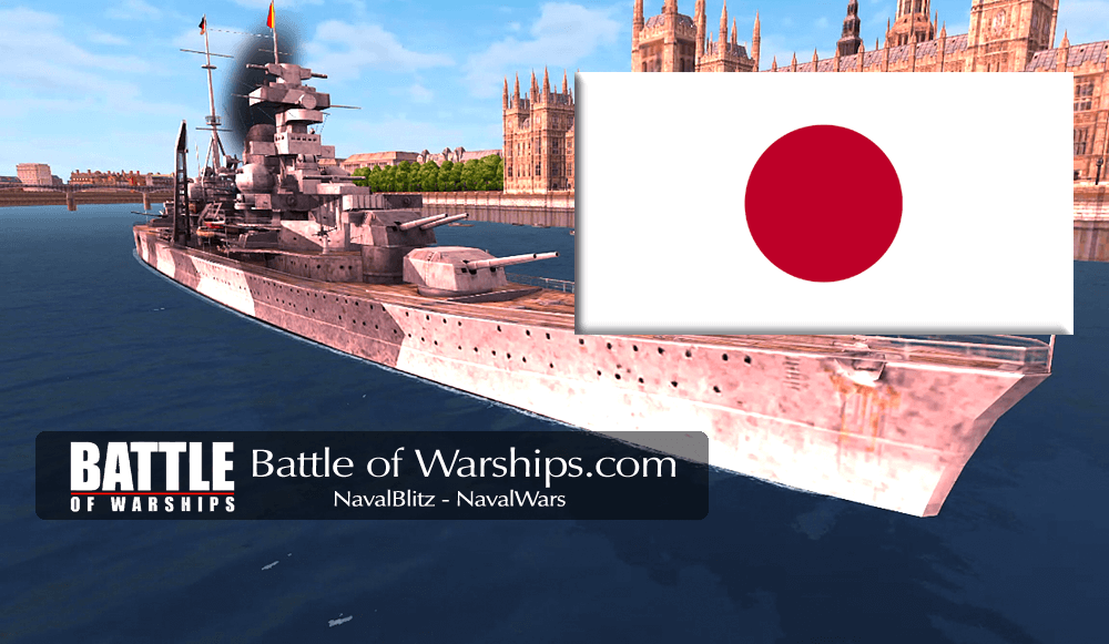 ADMIRAL HIPPER and JAPAN flag - Battle of Warships