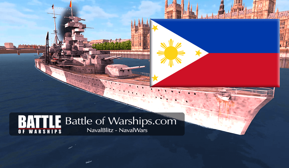 ADMIRAL HIPPER and PILIPPINES flag - Battle of Warships