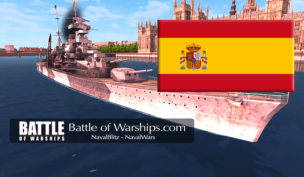 ADMIRAL HIPPER SPAIN flag - Battle of Warships
