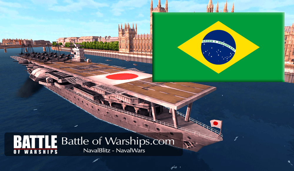 AKAGI and Brazil flag - Battle of Warships