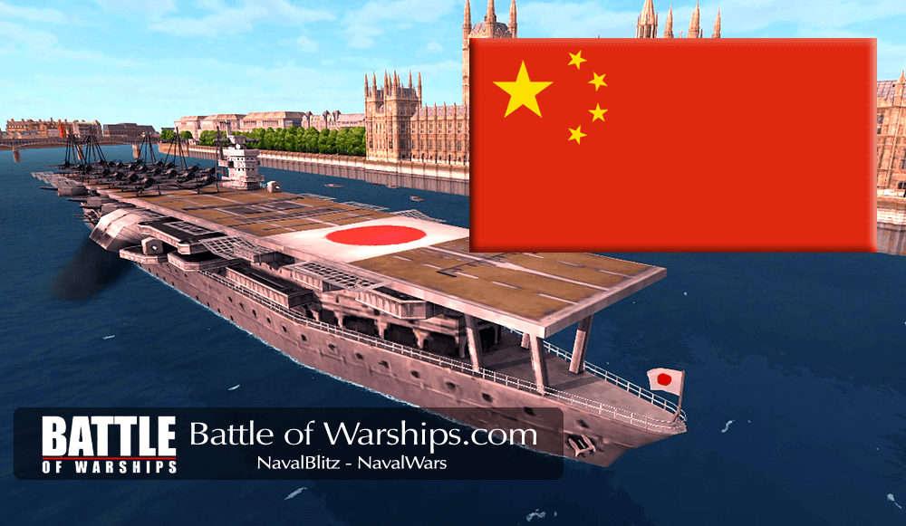 AKAGI and CHINA flag - Battle of Warships