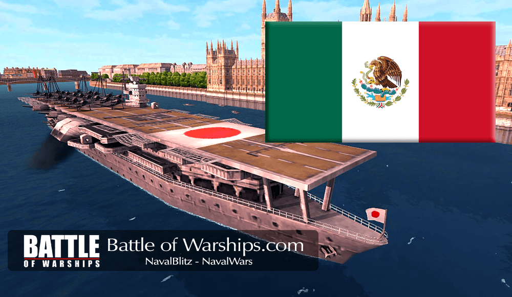 AKAGI and MEXICO flag - Battle of Warships