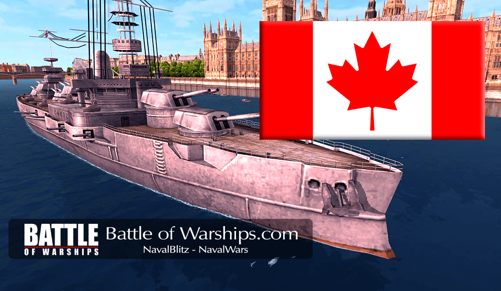ARKANSAS and CANADA flag - Battle of Warships