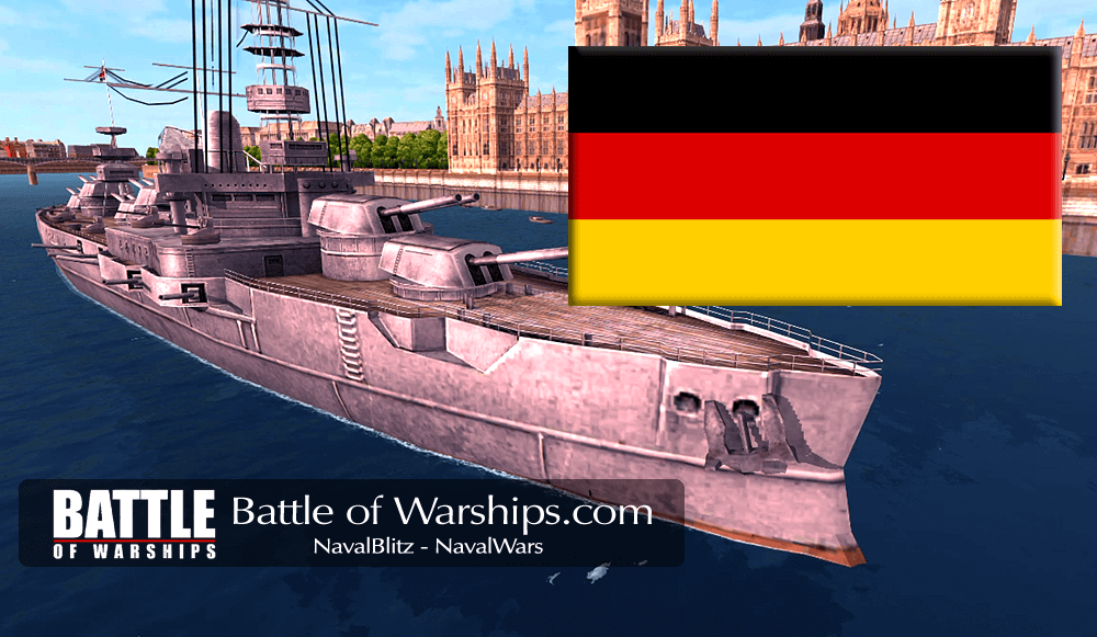 ARKANSAS and GERMANY flag - Battle of Warships