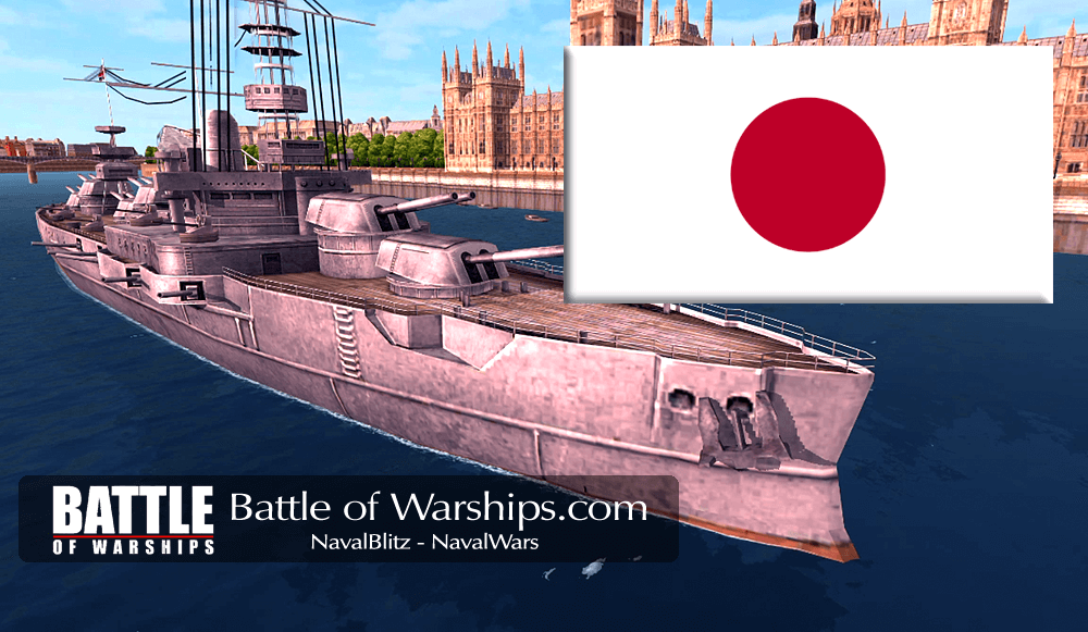 ARKANSAS and JAPAN flag - Battle of Warships