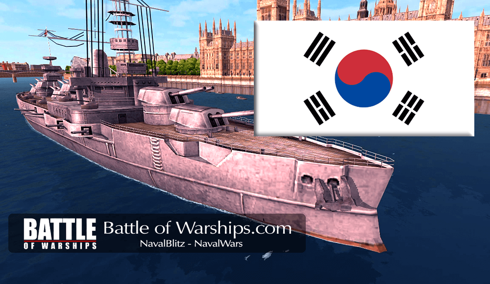 ARKANSAS and KORIA flag - Battle of Warships