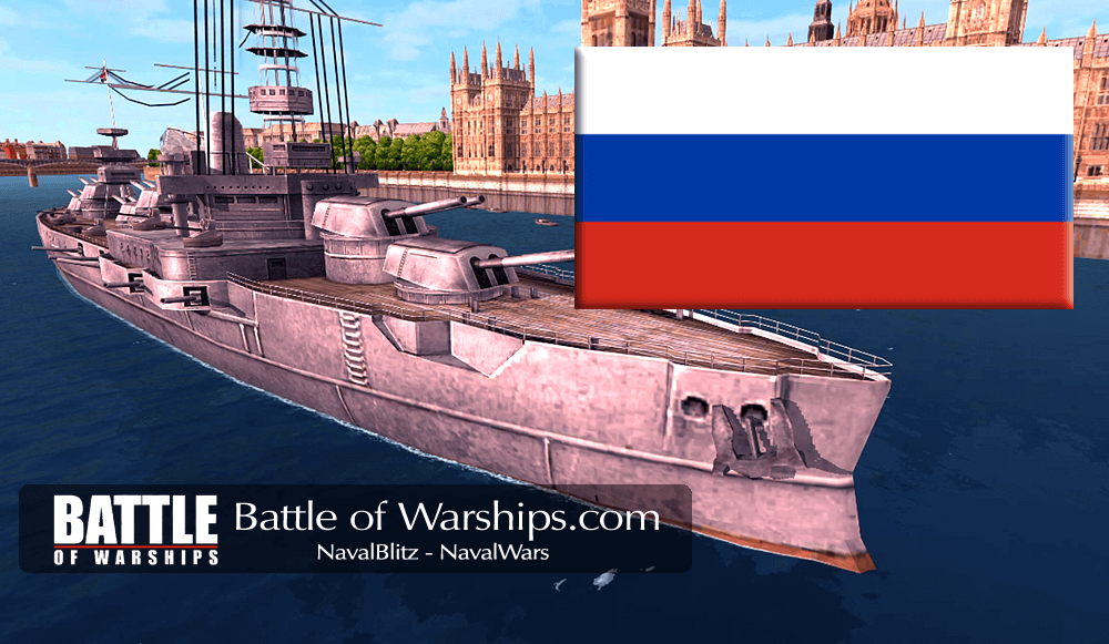 ARKANSAS and RUSSIA flag - Battle of Warships