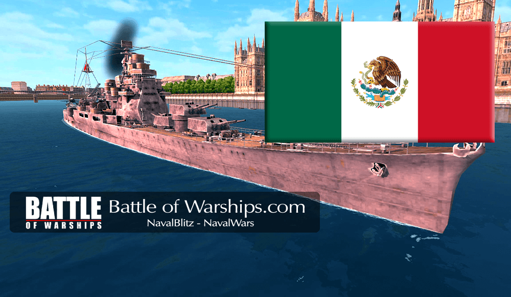 ATAGO and MEXICO flag - Battle of Warships