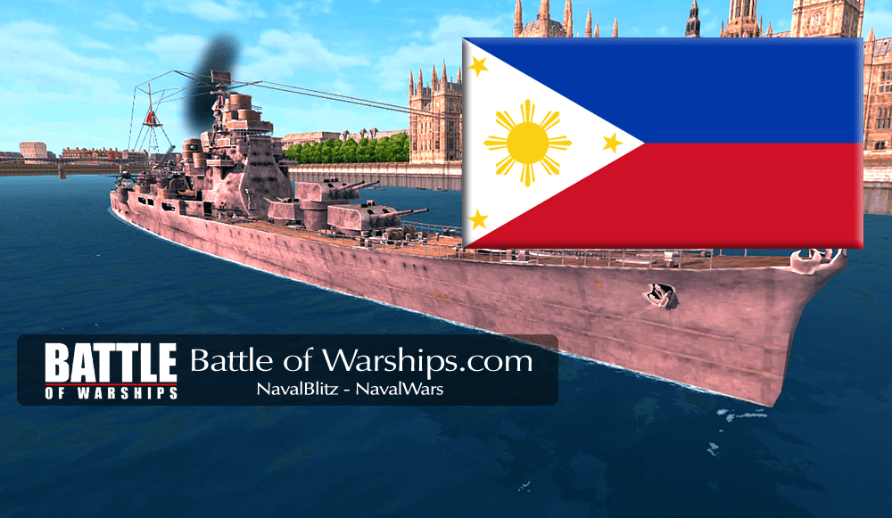 ATAGO and PILIPPINES flag - Battle of Warships