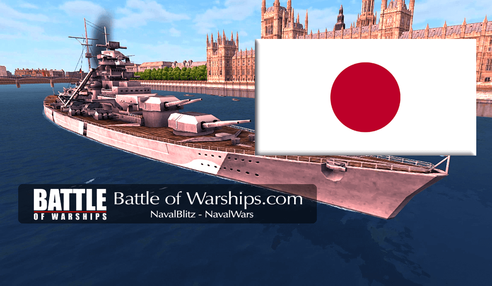 BISMARCK and JAPAN flag - Battle of Warships