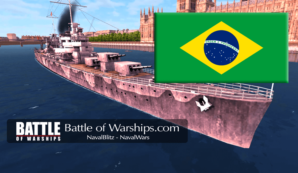 BROOKLYN and Brazil flag - Battle of Warships