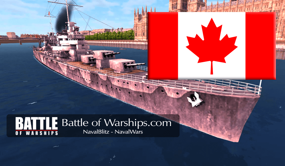 BROOKLYN and CANADA flag - Battle of Warships