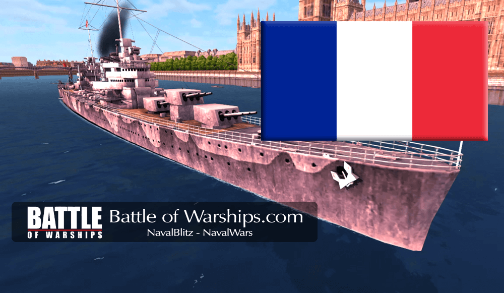 BROOKLYN and FRANCE flag - Battle of Warships