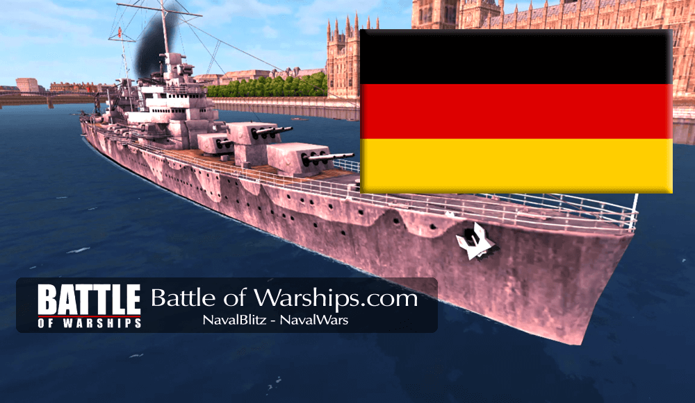 BROOKLYN and GERMANY flag - Battle of Warships