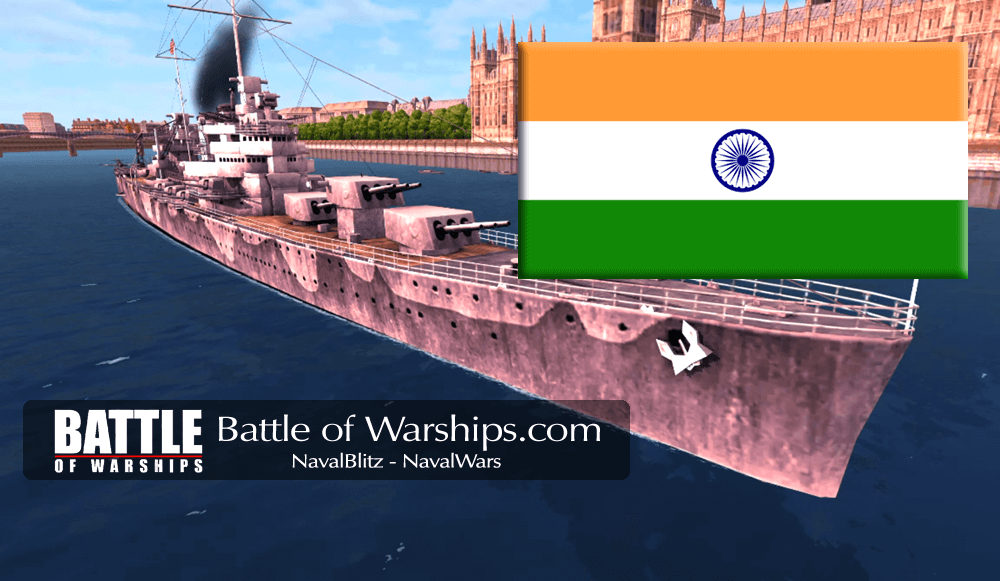 BROOKLYN and INDIA flag - Battle of Warships
