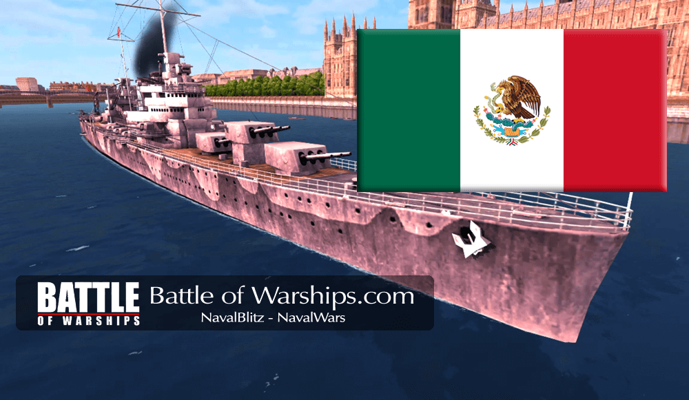 BROOKLYN and MEXICO flag - Battle of Warships