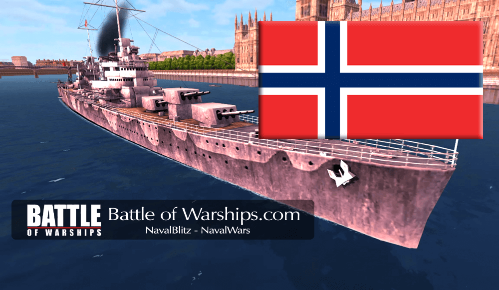 BROOKLYN and NORWAY flag - Battle of Warships