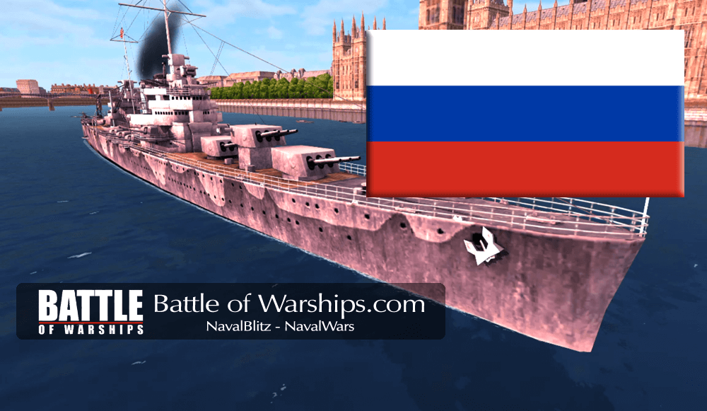 BROOKLYN and RUSSIA flag - Battle of Warships