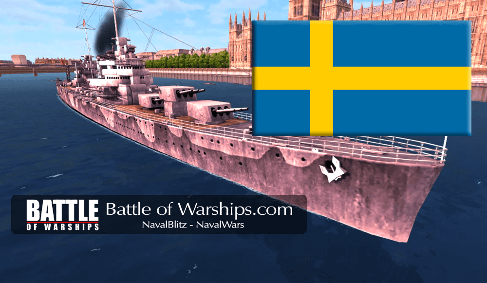 BROOKLYN and SWEDEN flag - Battle of Warships