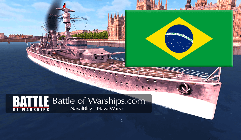 DEUTSCHILAND and Brazil flag - Battle of Warships