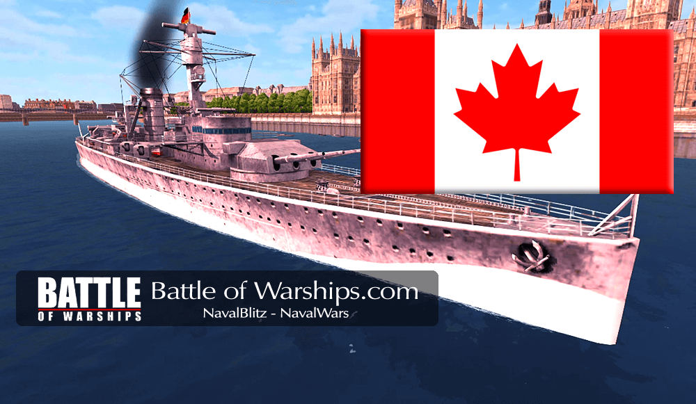 DEUTSCHILAND and CANADA flag - Battle of Warships