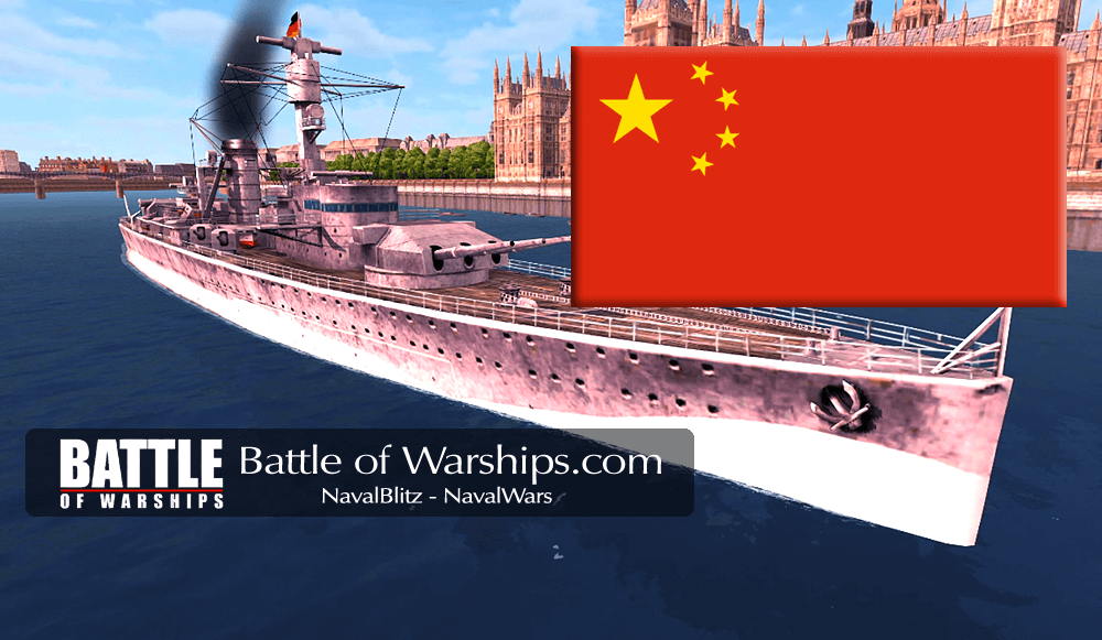 DEUTSCHILAND and CHINA flag - Battle of Warships