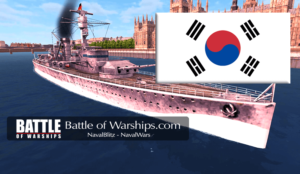 DEUTSCHILAND and KORIA flag - Battle of Warships