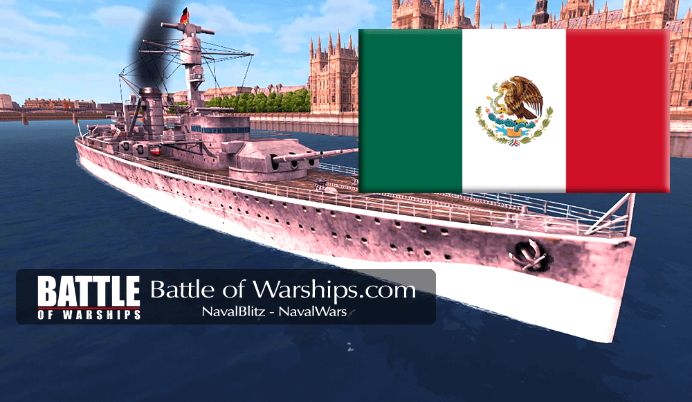 DEUTSCHILAND and MEXICO flag - Battle of Warships