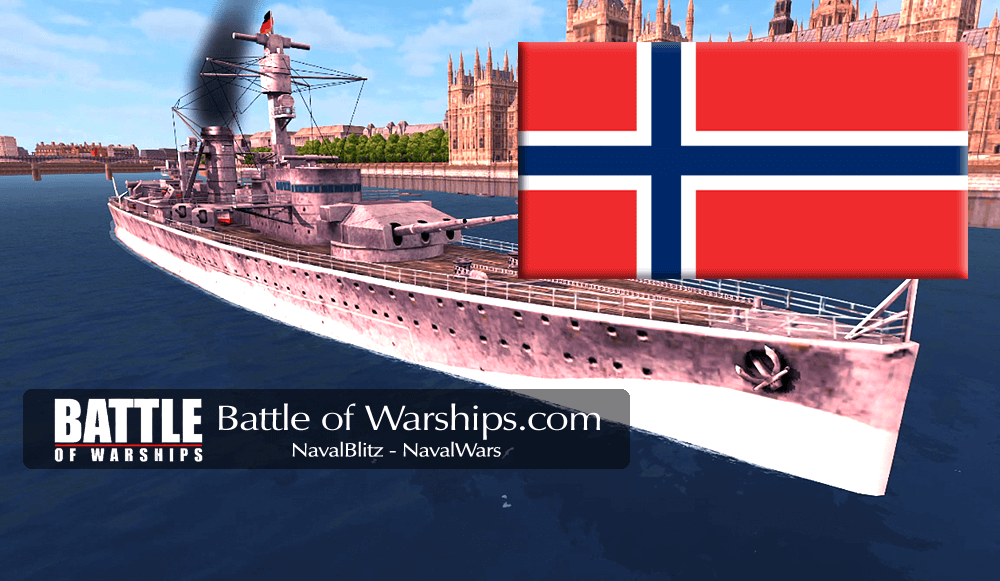 DEUTSCHILAND and NORWAY flag - Battle of Warships