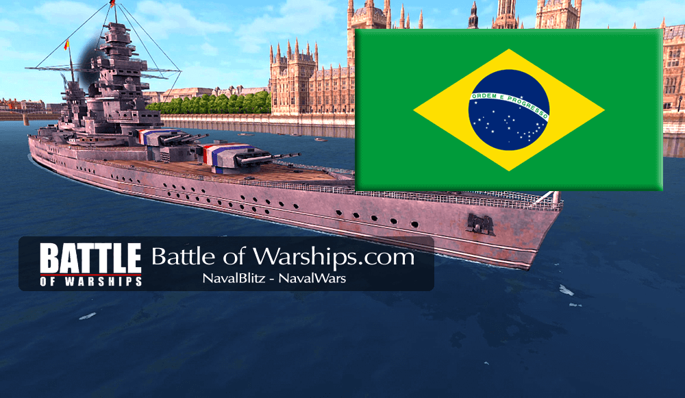 DUNKERQUE and Brazil flag - Battle of Warships