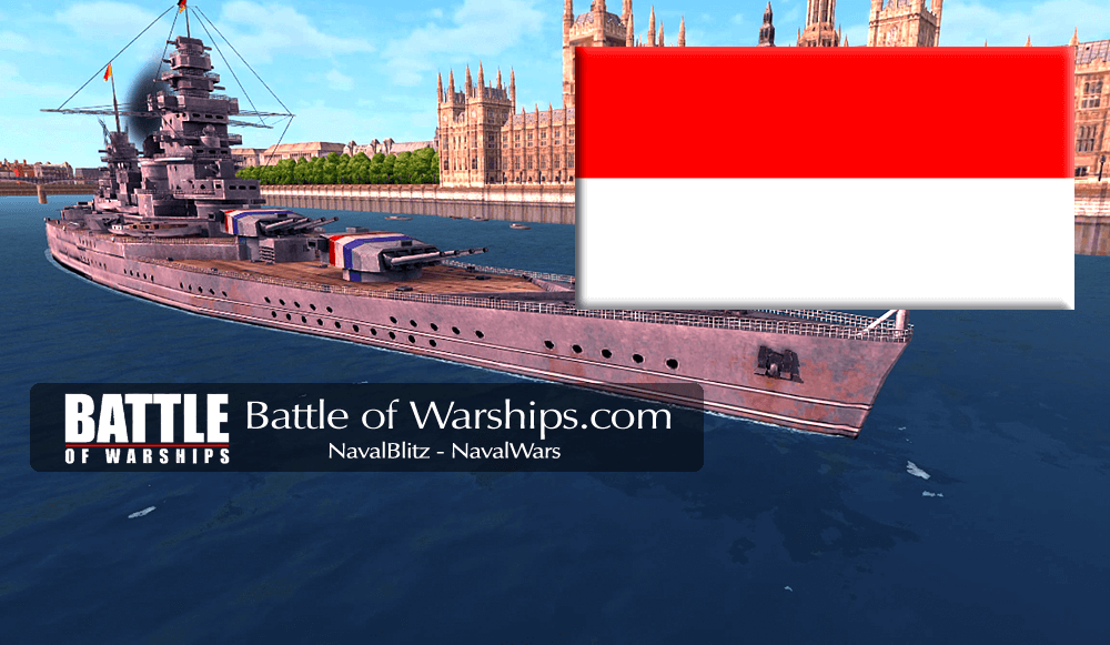 DUNKERQUE and INDNESIA flag - Battle of Warships