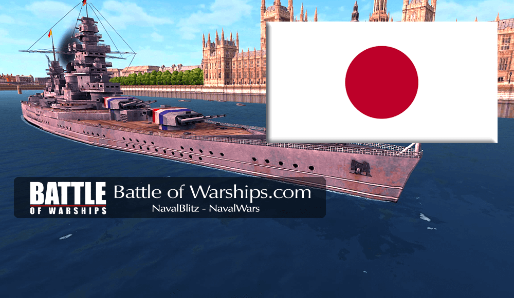 DUNKERQUE and JAPAN flag - Battle of Warships
