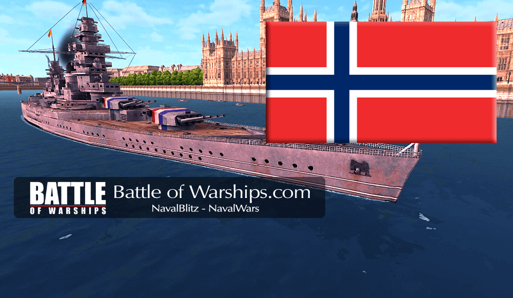 DUNKERQUE and NORWAY flag - Battle of Warships
