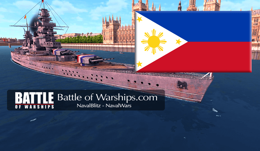 DUNKERQUE and PILIPPINES flag - Battle of Warships