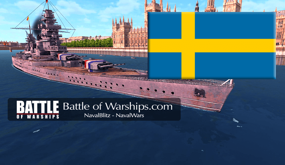 DUNKERQUE and SWEDEN flag - Battle of Warships