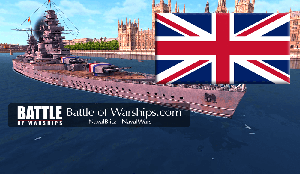 DUNKERQUE and UK flag - Battle of Warships