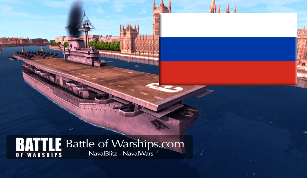 ENTERPRISE and RUSSIA flag - Battle of Warships