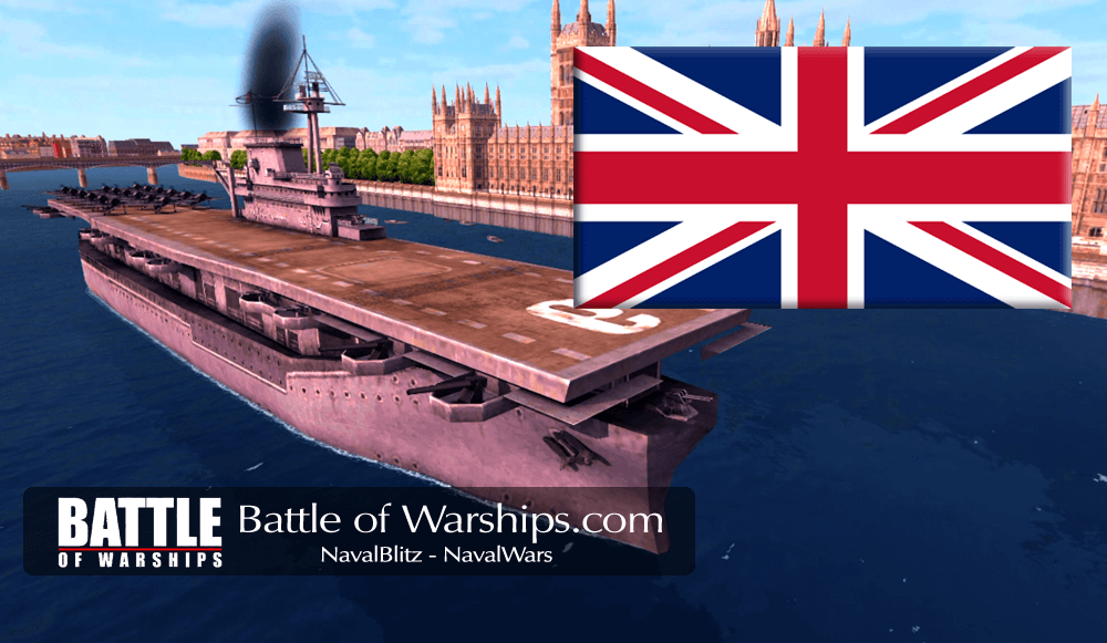 ENTERPRISE and UK flag - Battle of Warships
