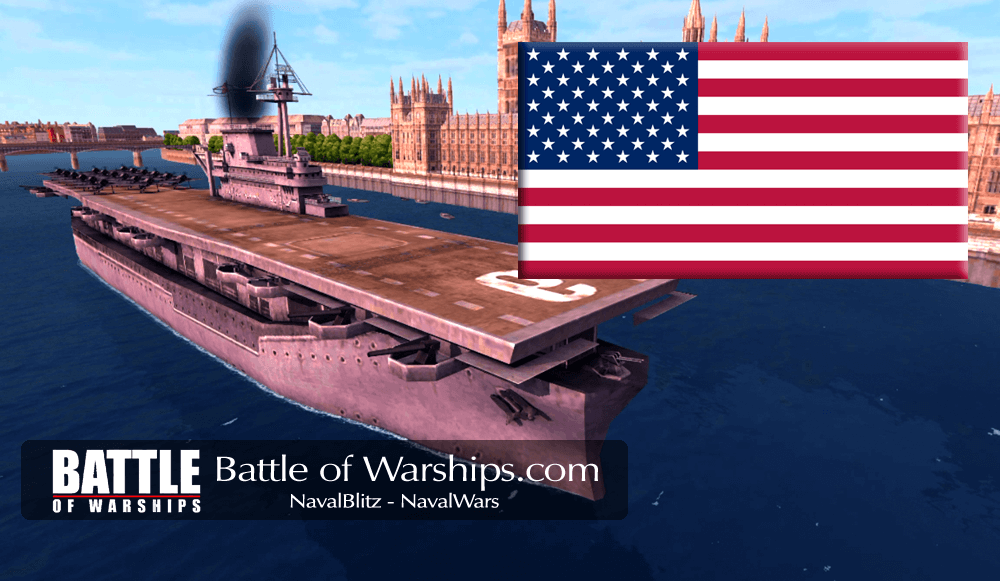 ENTERPRISE and USA flag - Battle of Warships