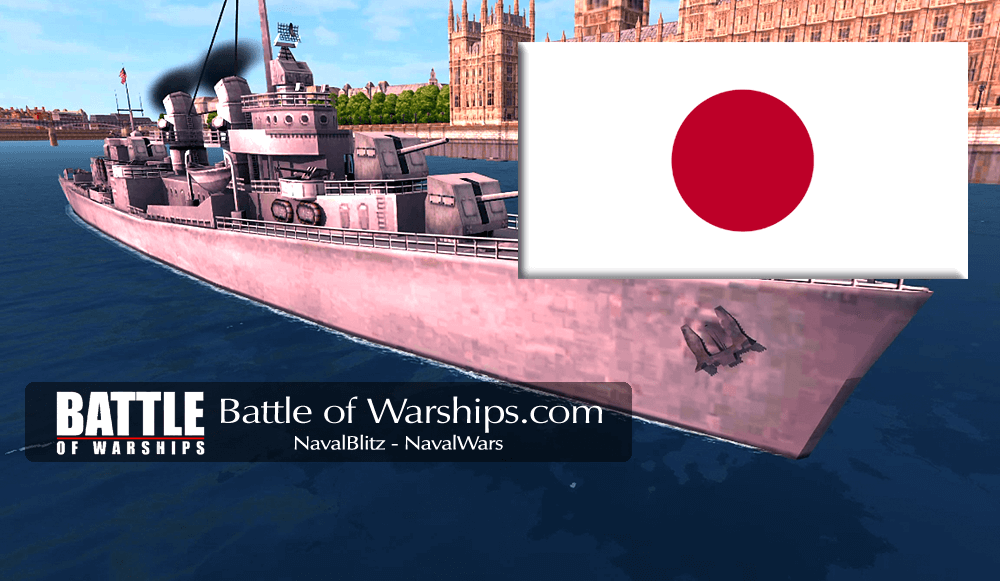 FLETCHER and JAPAN flag - Battle of Warships