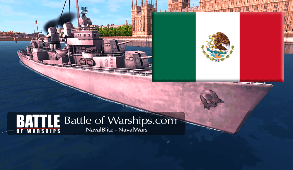 FLETCHER and MEXICO flag - Battle of Warships