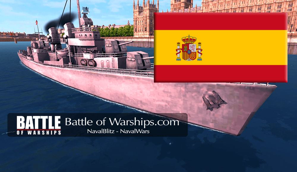 FLETCHER SPAIN flag - Battle of Warships