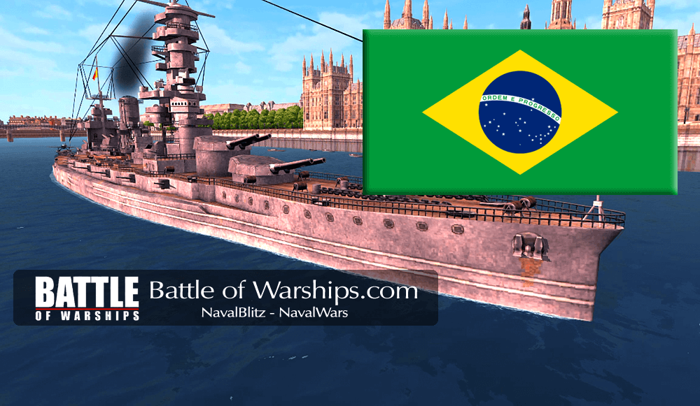 FUSO and Brazil flag - Battle of Warships