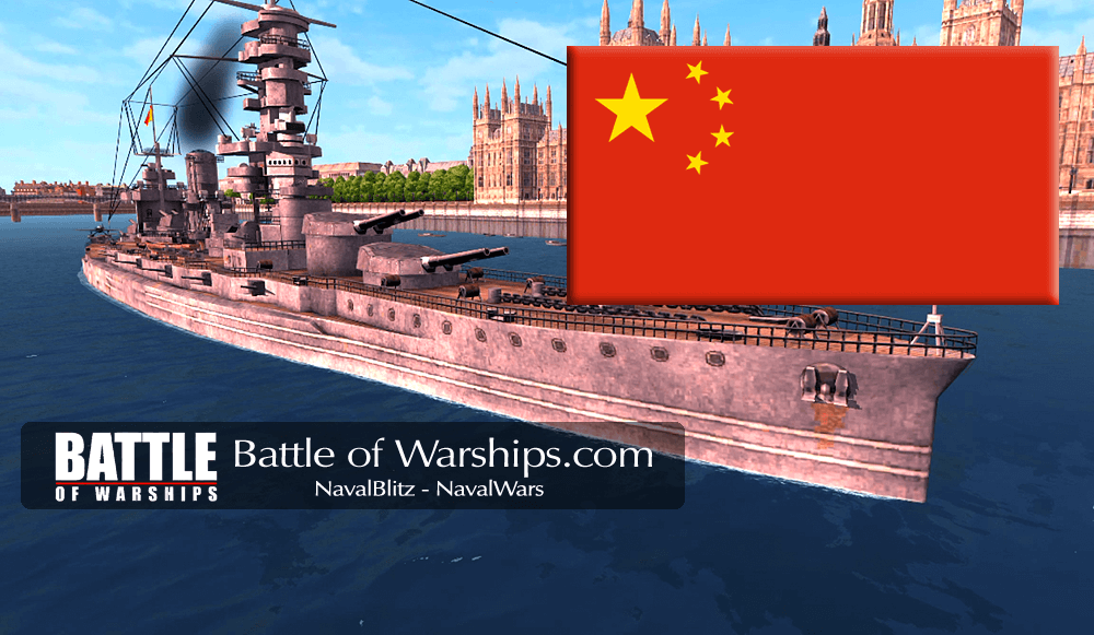 FUSO and CHINA flag - Battle of Warships