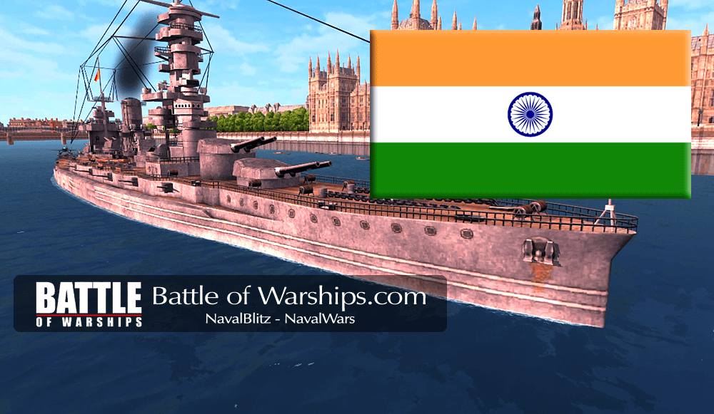 FUSO and INDIA flag - Battle of Warships