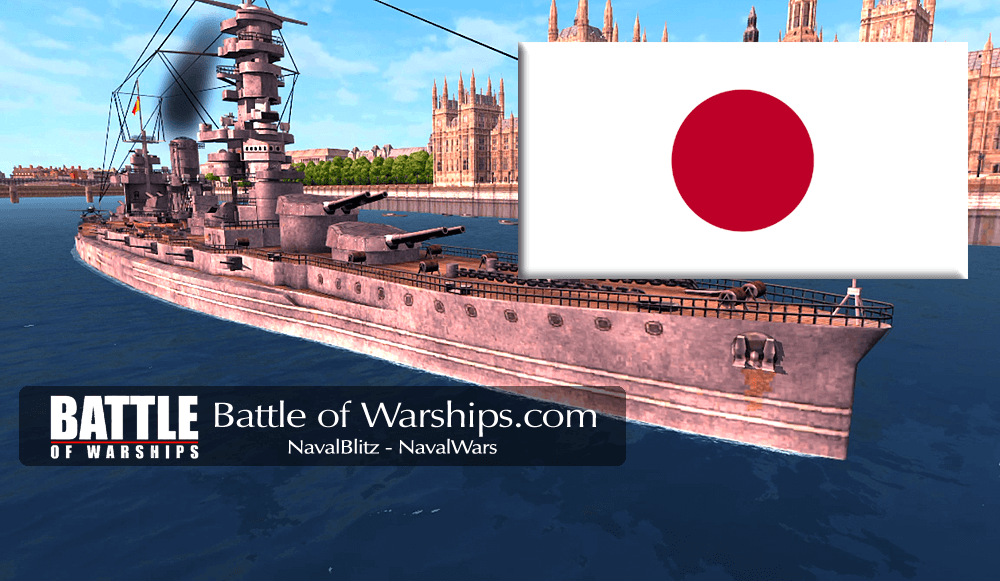 FUSO and JAPAN flag - Battle of Warships