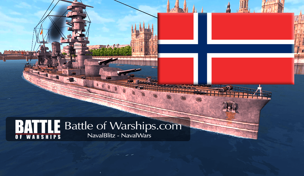 FUSO and NORWAY flag - Battle of Warships